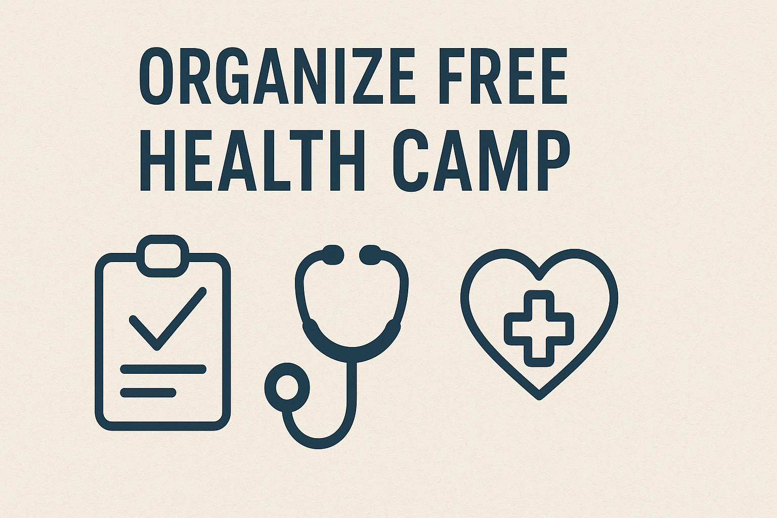 organize free health camp NGO